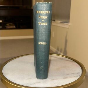 Rare Hebrews Verse by Verse Book - First Edition - William Newell